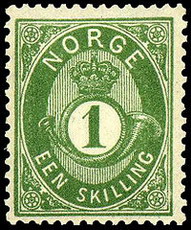 почтовый рожок (почтовая марка норвегии)